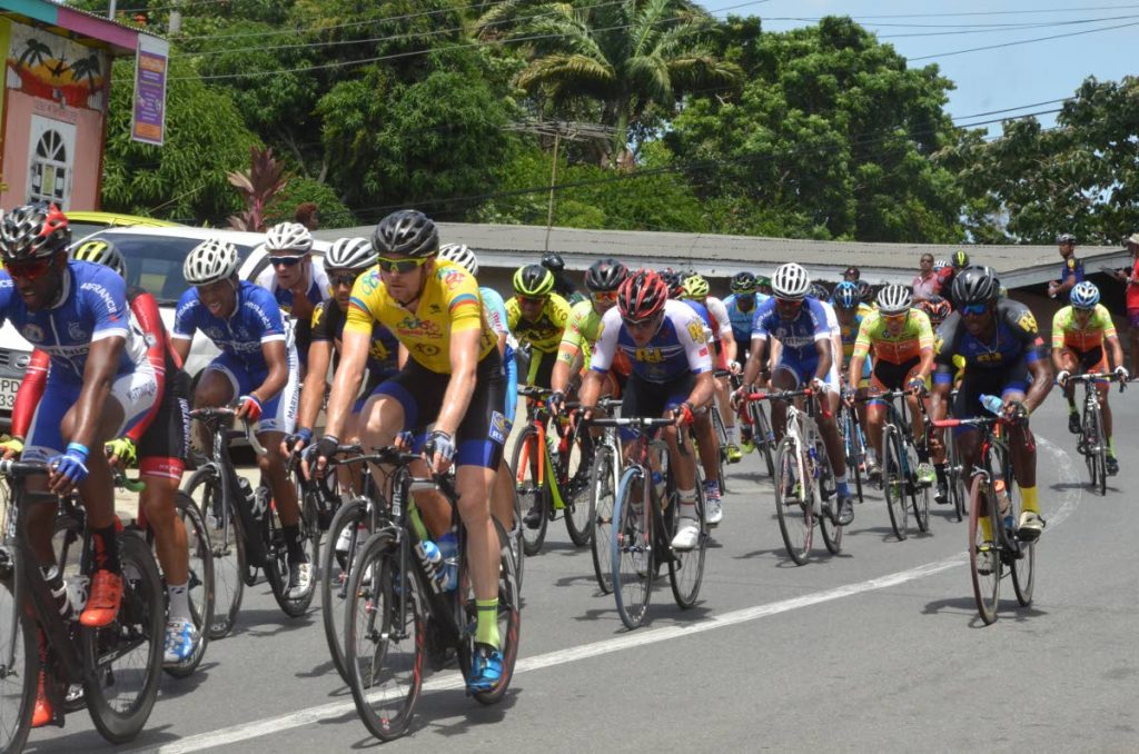 Riders at the Tobago International Cycling Classic. 