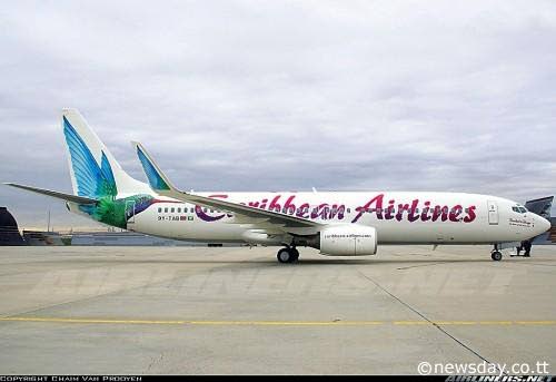 Undated photo of a Caribbean Airlines Limited (CAL) plane. 