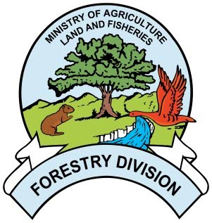 Logo of the Forestry Division of the Ministry of Agriculture, Land and Fisheries.