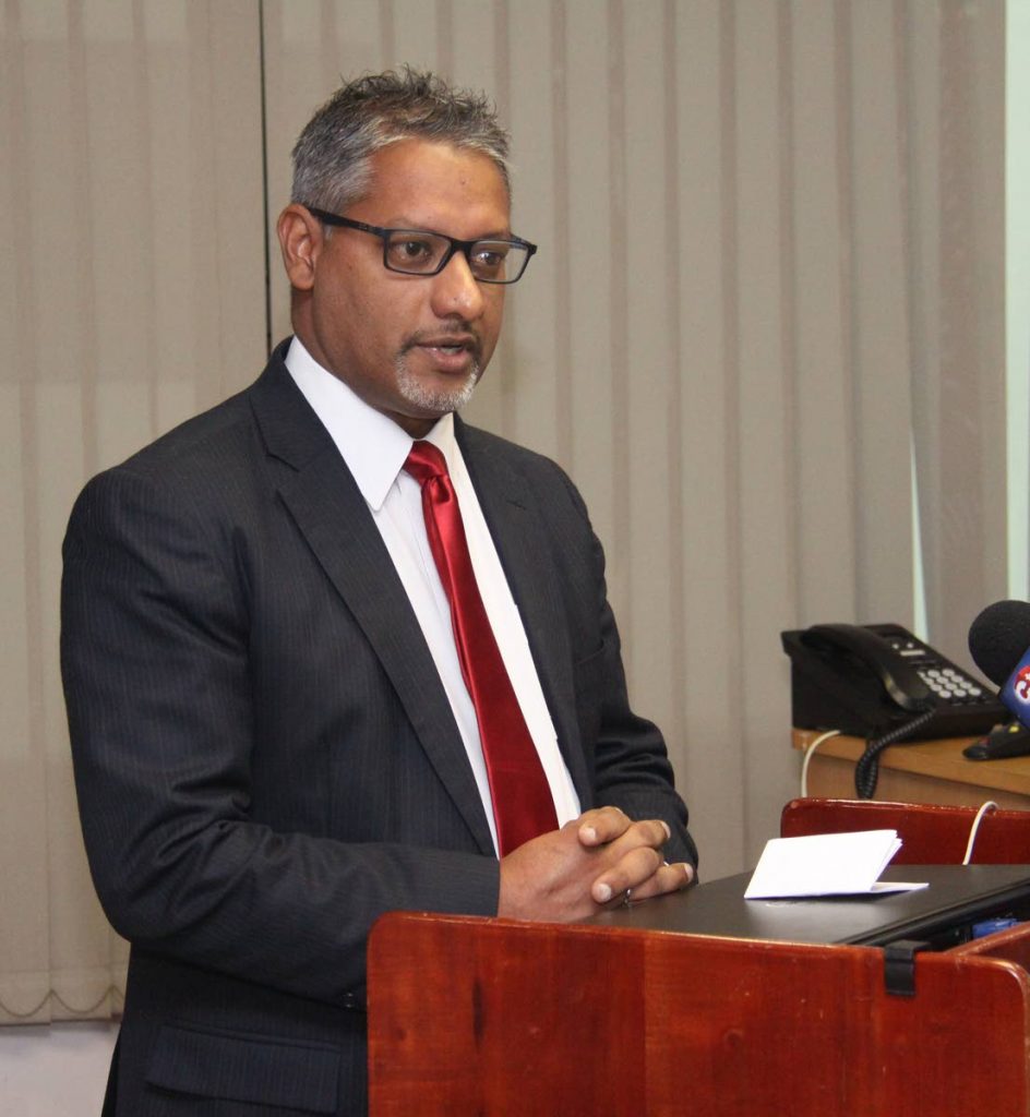 Minister of Agriculture, Land and Fisheries Clarence Rambharat. PHOTO BY ANGELO MARCELLE