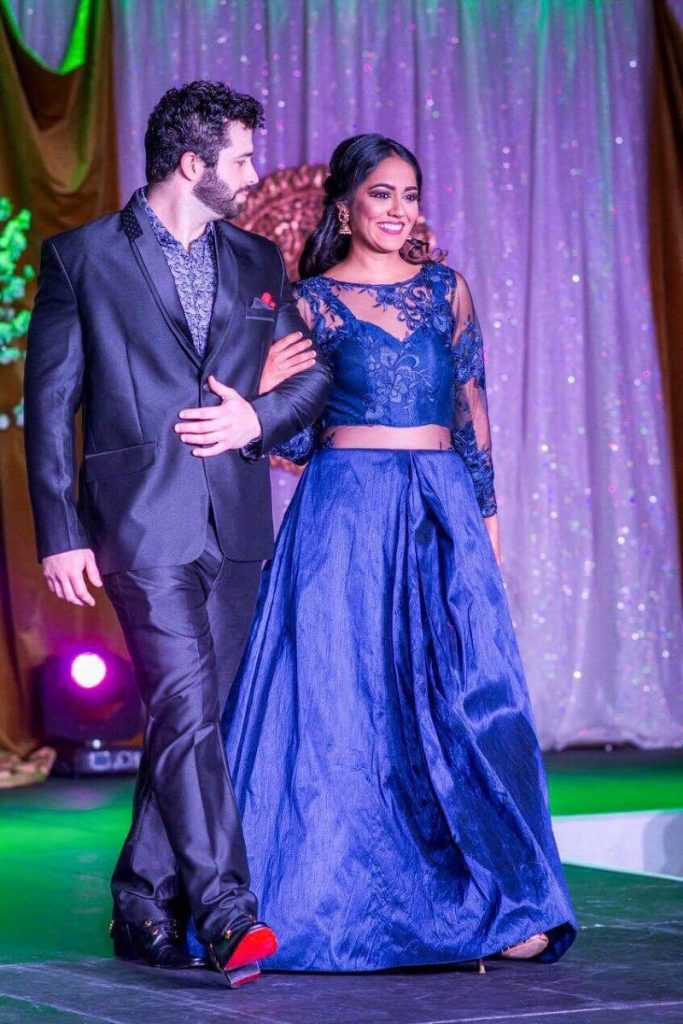 Date night designs from Neha Karina's Rabta Collection, unveiled during a love story fashion show at Hilton Trinidad on September 30, 2017.