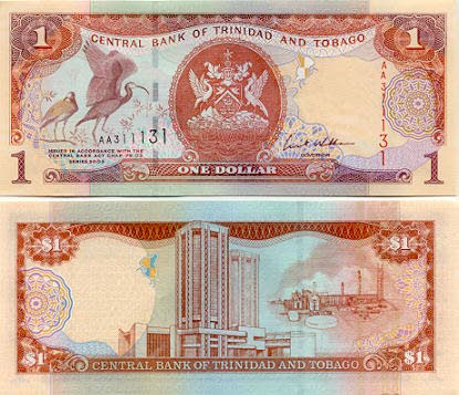 Trinidad and Tobago one dollar note. PHOTO COURTESY BANKNOTES.COM