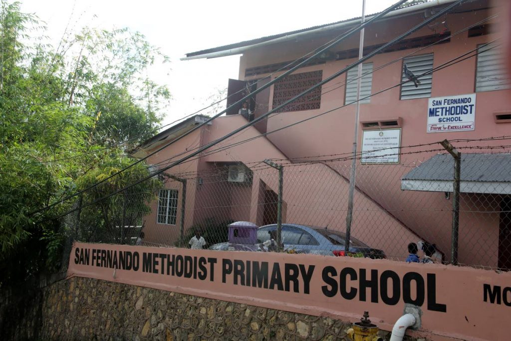 JITTERY: Parents of students attending the San Fernando Methodist Primary School were yesterday jittery after an official, who was charged with sexually molesting a student, returned to duties after the case was thrown out.