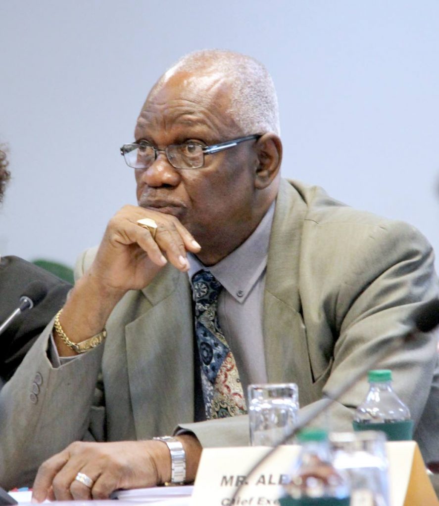 Nedco chairman Clarry Benn at the Public Accounts Enterprise Committee hearing into the operations at Nedco at Parliament, Port of Spain yesterday.