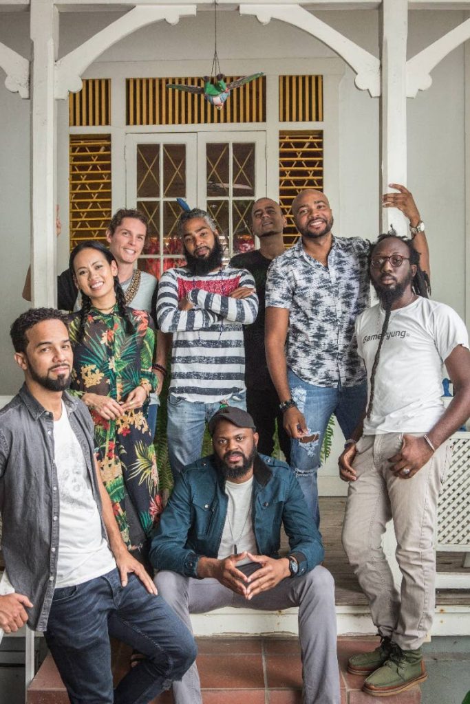 NoGreaterTime group from left: Kes Dieffenthallar, Anya Ayoung Chee, Oliver Milne, Muhammad Muwakil, Neel Dwala, Darryl Gervais, Lou Lyons. In the middle: Keron (Sheriff) Thompson