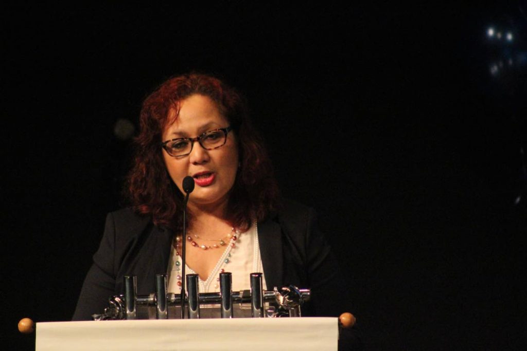 FPA head Prof Rose-Marie Antoine urges sexual healthcare for all including foreign prostitutes, at her Report to the Nation on Tuesday at Central Bank Auditorium, POS.