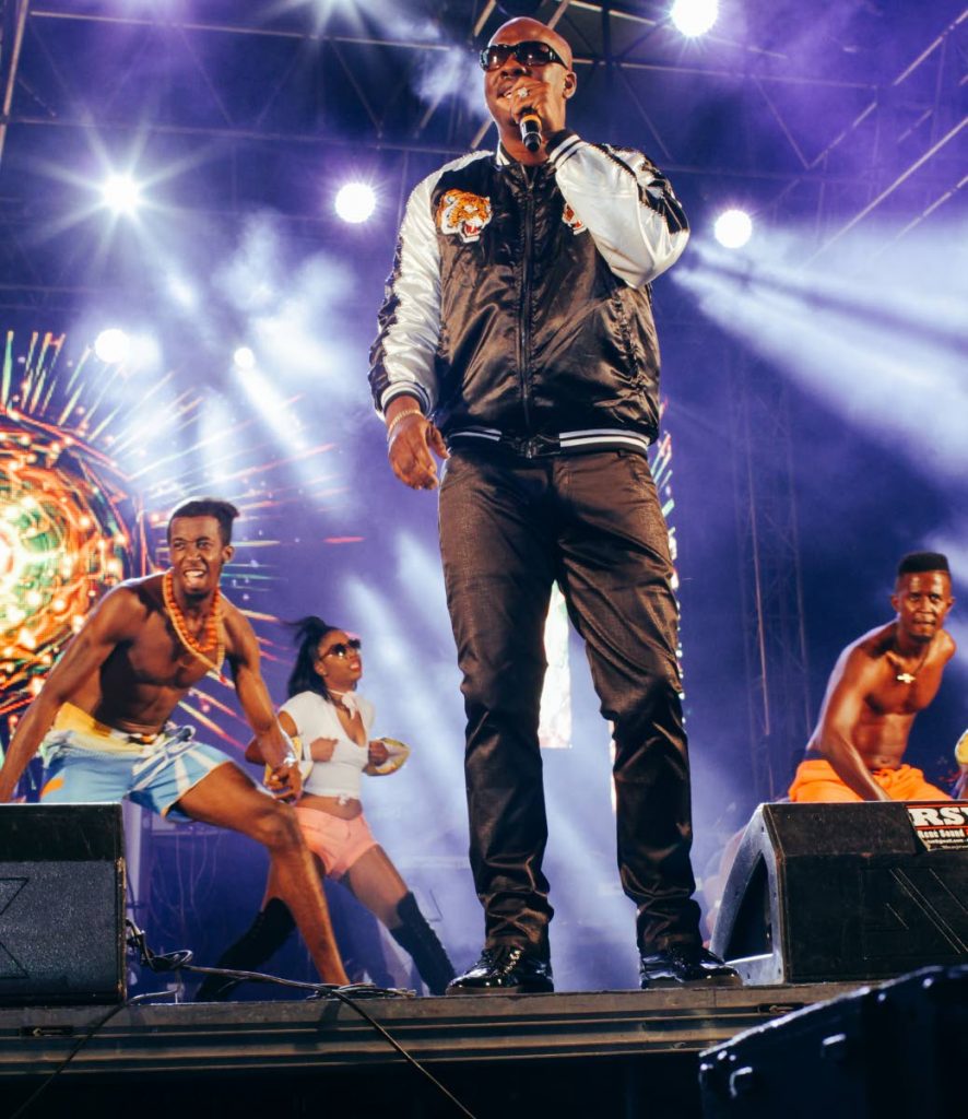 In this February 2 file photo veteran soca star Neil 'Iwer' George made the Arima Velodrome come alive with Take ah Bathe at the 2017 soca monarch semi-finals.