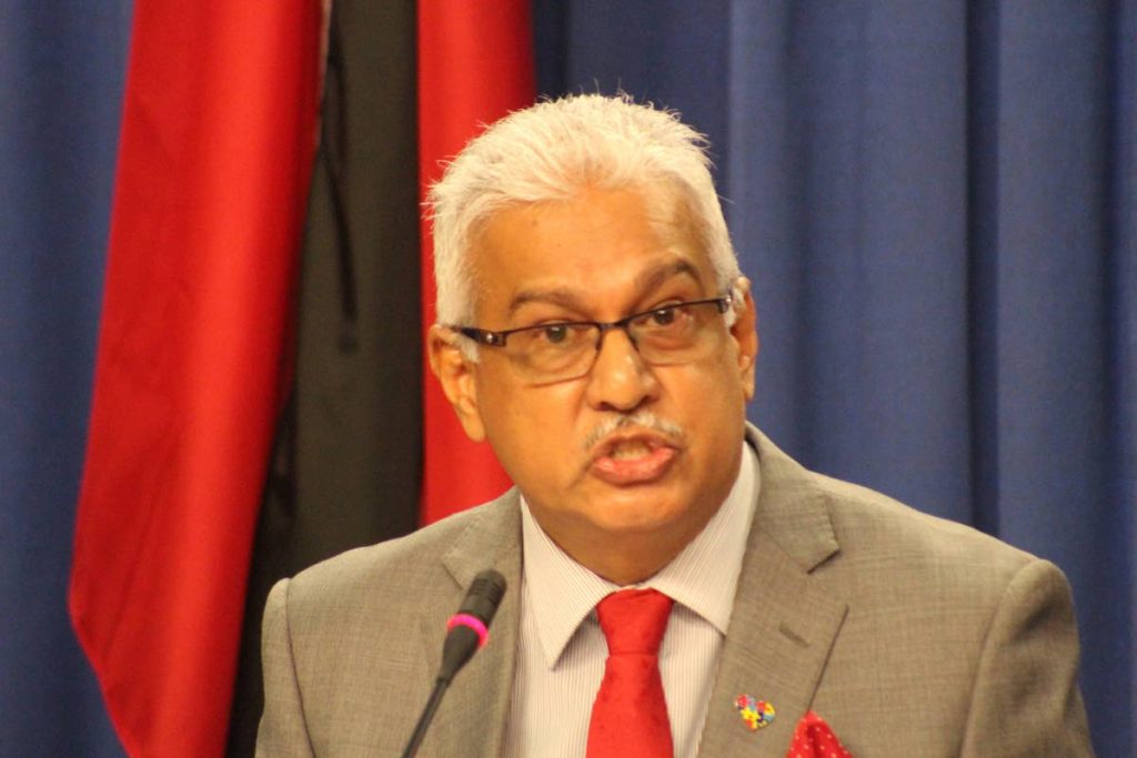 Health Minister Terrence Deyalsingh