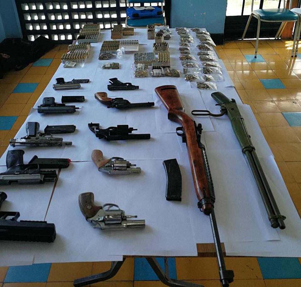 The police service seized over 1,200 illegal firearms this, a record seizure.