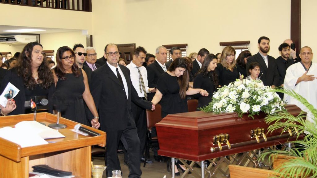REST IN PEACE: The funeral service for comedian Peter Joseph held yesterday at the St Francis RC Church in Belmont.