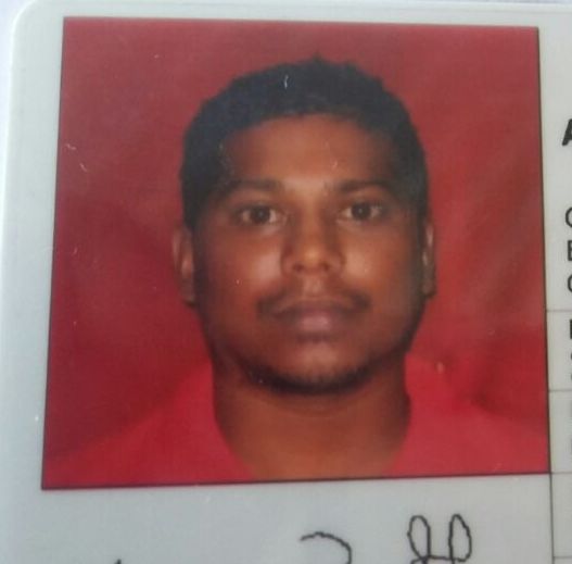 Photo of Ashram Ramnath who was killed by a single gun shot to his chest at his Chandanagore Old Road, Chaguanas home at 3:00 this morning.