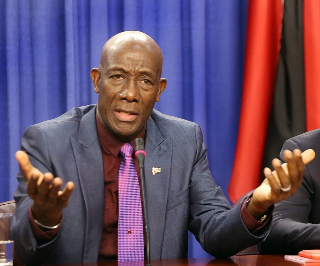 Prime Minister Dr Keith Rowley.
