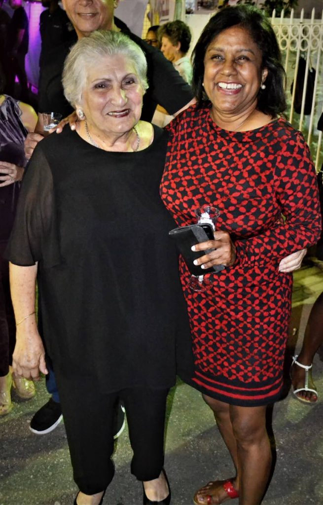 Fifi Hadad with Minister of Trade Paula Gopee-Scoon.