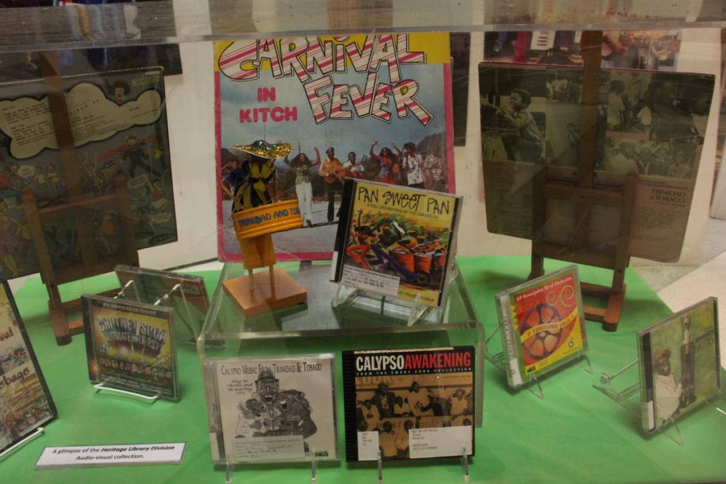 A sample of items on Carnival available at the Heritage Library.