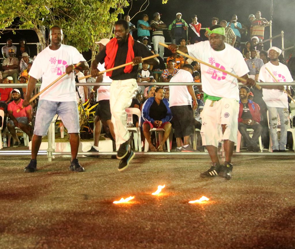 Stick fighting competition in Trinidad