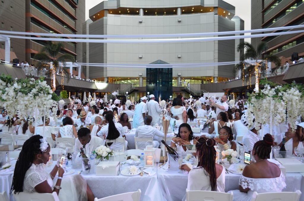 Diner en Blanc in Port of Spain last year.