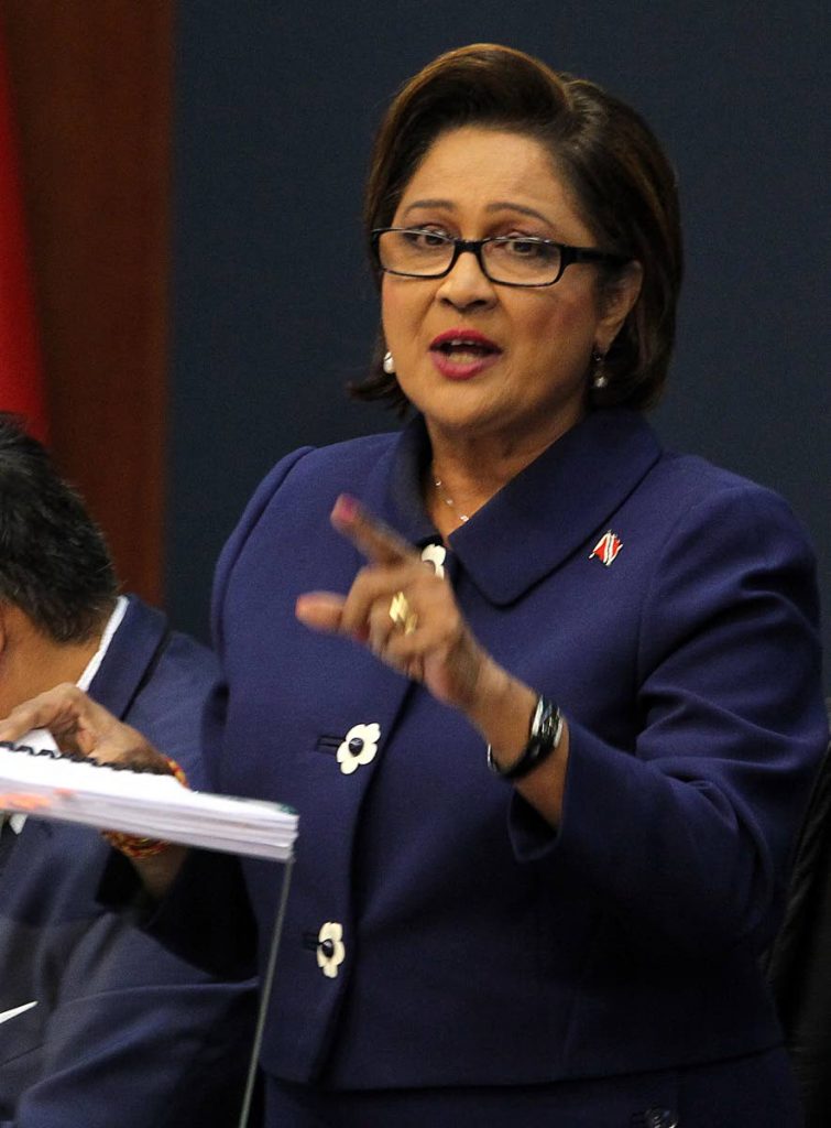 Opposition Leader Kamla Persad-Bissessar 