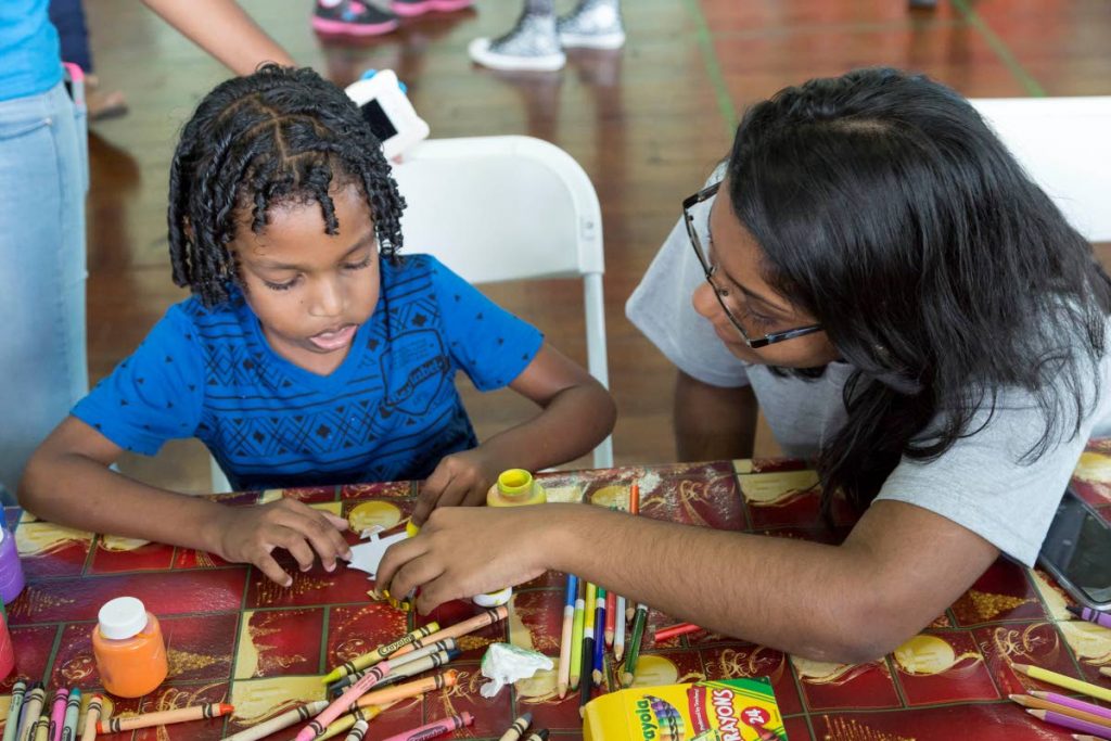A child’s creativity should be embraced and encouraged. Photos by Sataish Rampersad