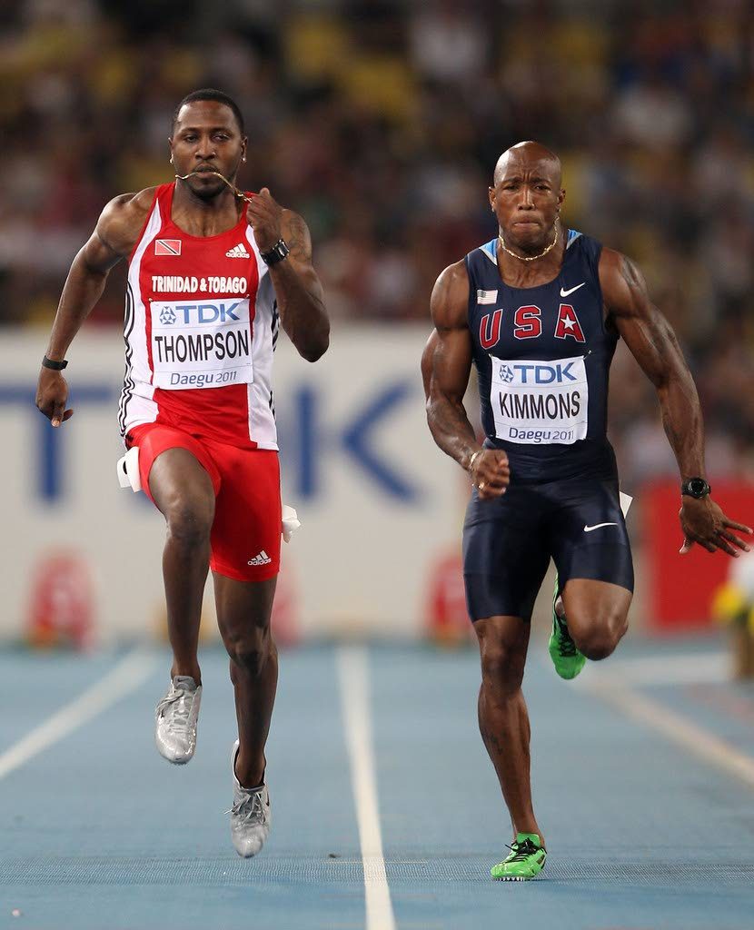 Trinidad and Tobago sprinter Richard Thompson, left, has been backed by former national runner Alvin Daniel in his spat with the Ministry of Sport. 