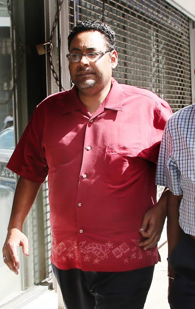 Albert Sydney posted bail on a sexual assult charge at the PoS Magistrate courts.
PHOTO BY AZLAN MOHAMMED