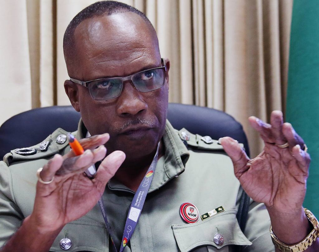 Prisons Commissioner Gerard Wilson outlines plans to reorganise prisons during an interview at Prisons Administration Building, Phillip Street, Port of Spain.