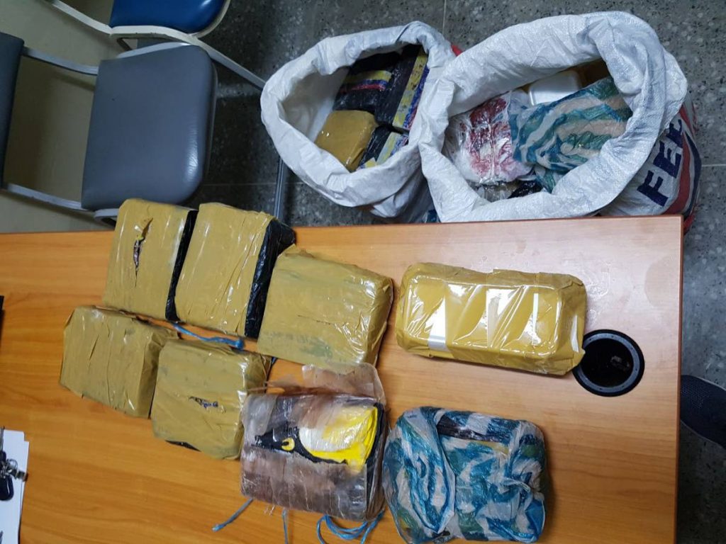 Police found $1.2 Million dollars worth of marijuanna and cocaine in a parked car at Price Plaza Chaguanas on Thursday.