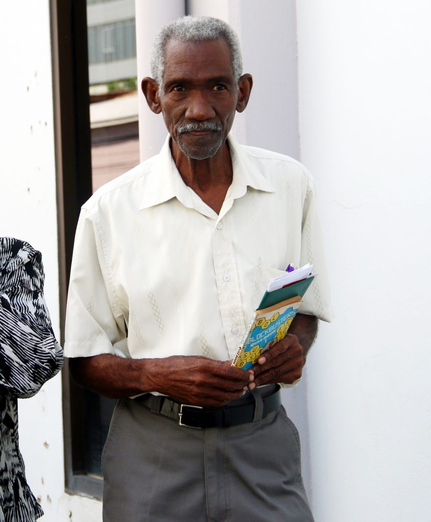 TESTIFIED: Carlton Cato, 84, one of three men who testified yesterday in the San Fernando Magistrates Court at the start of a PI into fraud charges against Vicky Boodram and her former husband Ravi Arjoonsingh. PHOTO BY ANSEL JEBODH
