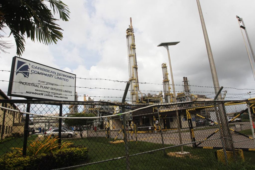 The Caribbean Nitrogen Company Ltd (CNC) plant at the Point lisas Industrial Estate, Point Lisas. 