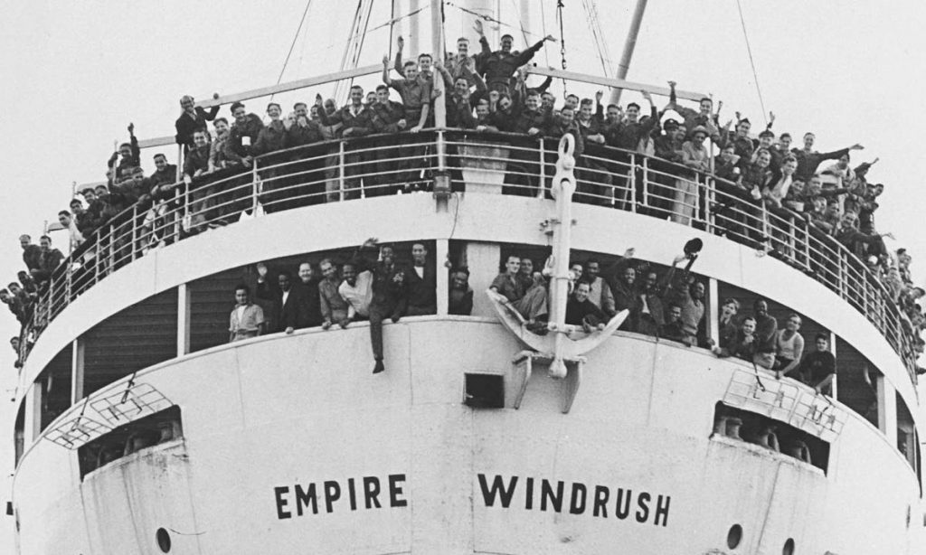 Hundreds of West Indians, among other immigrants, sailed to Britain on the MV Empire Windrush in 1948.