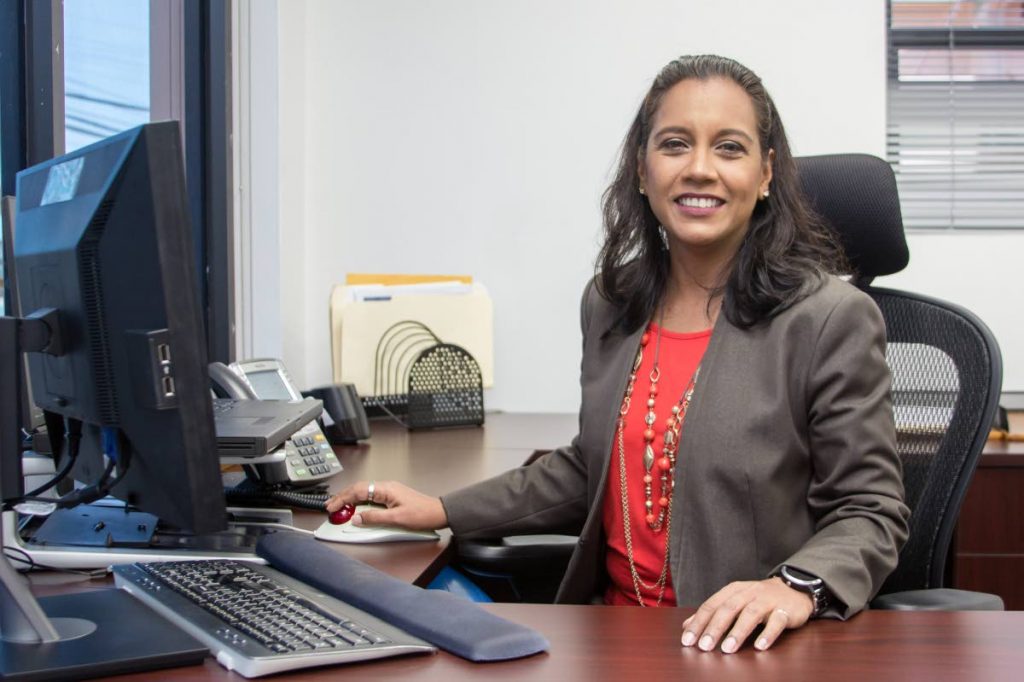 
Leading the way: Republic Bank's general manager of Electronic Channels and Payments Division Denyse Ramnarine says customers the Cardless Cash system gives customers new options for electronic banking.