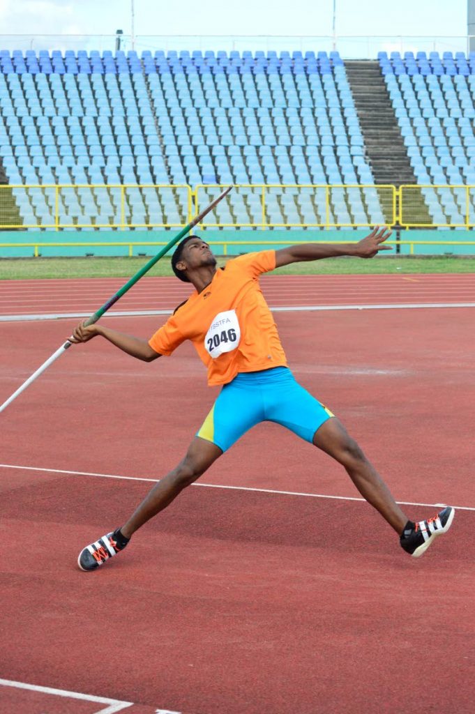 Javelin athlete Nathaniel Mathura. Photo: Dennis Allen for ttgameplan.