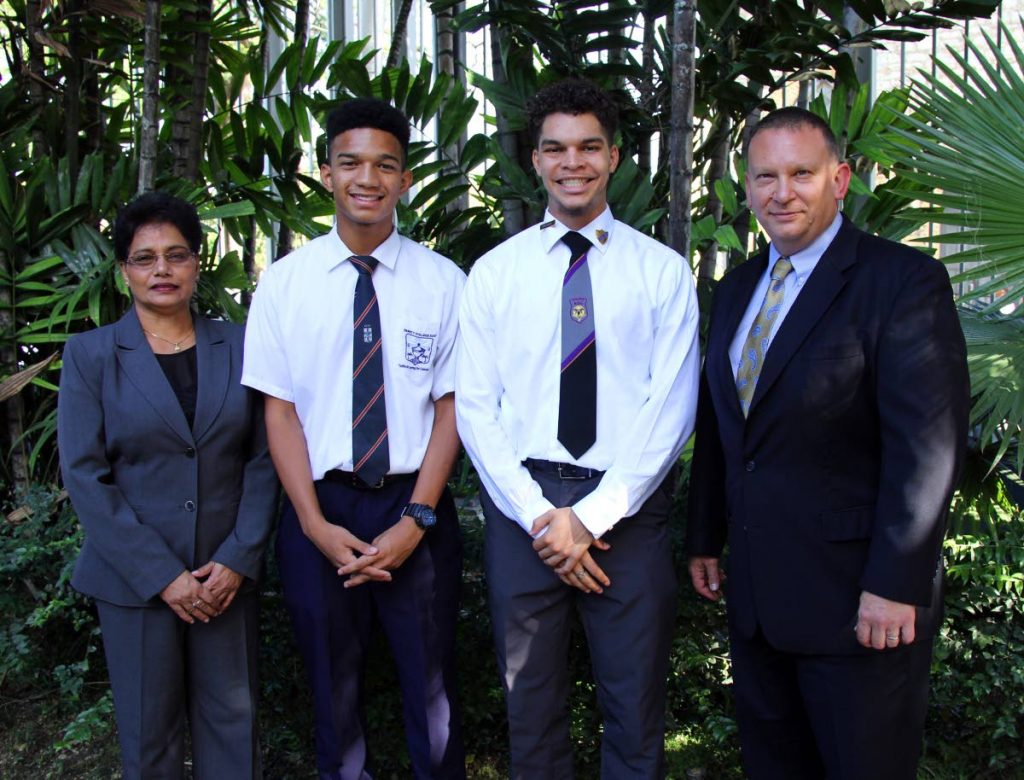 Michael Ashman of Bishop Anstey Trinity College East, left and 
Sebastian Rudden of North Gate College  have been selected to 
participate in the National Youth Science Camp Bartow, 
West Virginia.