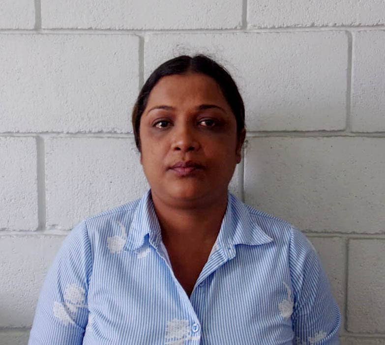 Gasparillo businesswoman Karen Ali of Gasparillo charged with fraudulent  cheques. Photo: Anil Rampersad.