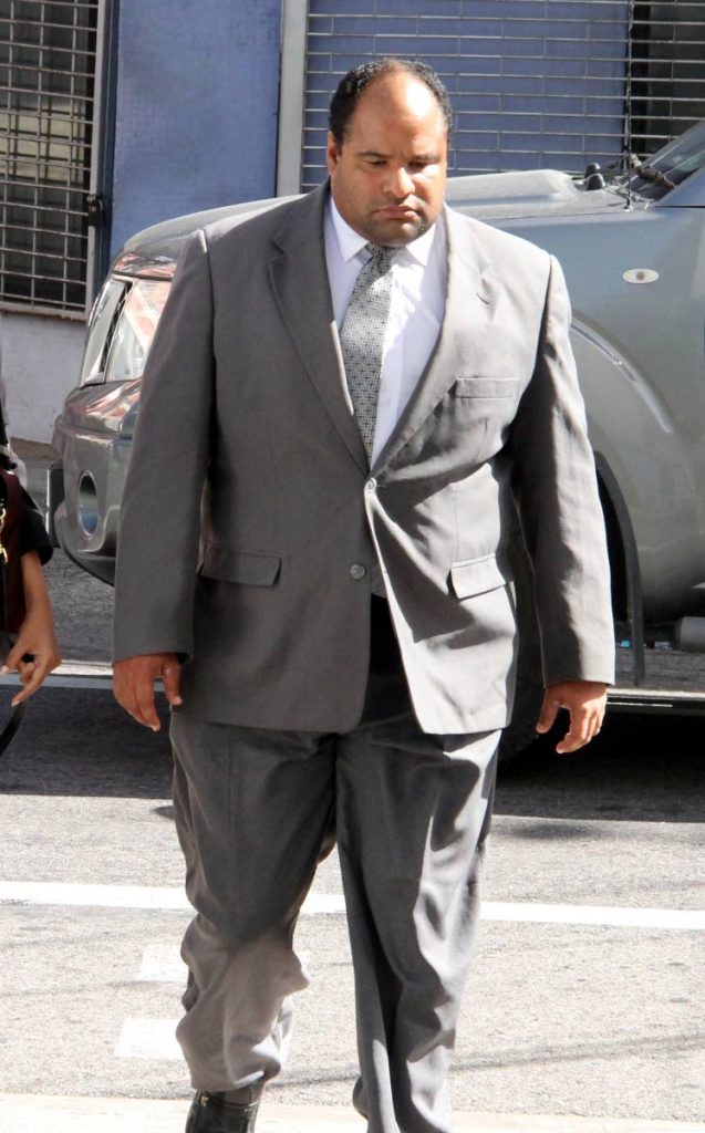 High Court Judge Kevin Ramcharan outside the Port of Spain magistrate  court. Photo: Sureash Cholai