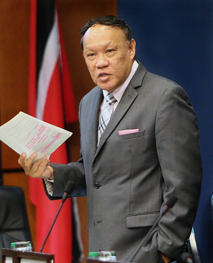 MP for Pointe a Pierre David Lee in the lower house
PHOTO BY AZLAN MOHAMMED