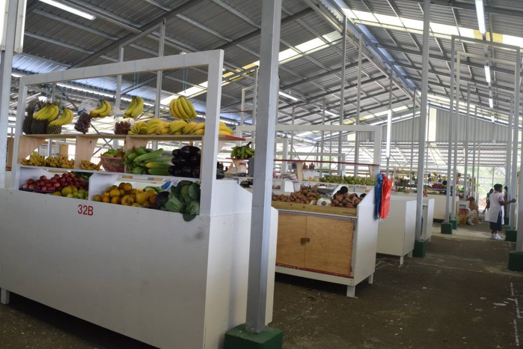 File photo: A view of stalls at the relocated market at Shaw Park in June 2018.