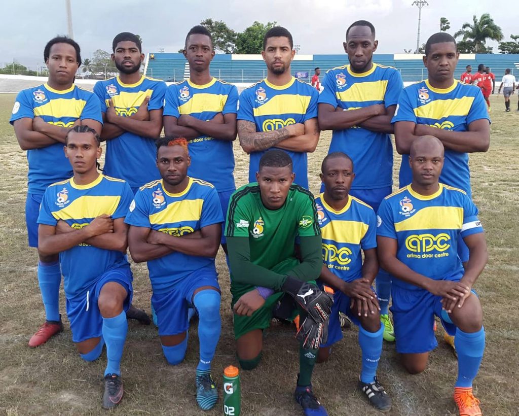 FC Santa Rosa pose ahead of their Super League opener on the weekend at the Arima Velodrome.