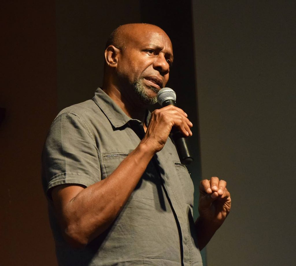 Comedian Errol Fabien recounts his becoming a drug addict and his journey of recovery at a 
talk-shop, ‘An evening with Errol Fabien’ at the Lambeau Multipurpose Centre on Sunday.