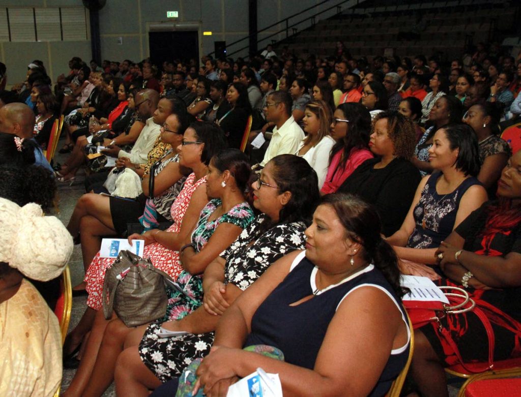 A cross-section of teachers at the graduation ceremony for the ICT Professional Development Programme on Wednesday at Naparima College in San Fernando. PHOTO BY ANIL RAMPERSAD