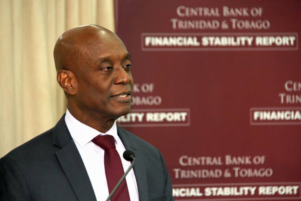 Central Bank Governor Alvin Hilaire speaks about the state of the economy during the presentation of the Financial Stability Report at Central Bank, Port of Spain on June 21. PHOTO BY SUREASH CHOLAI.
