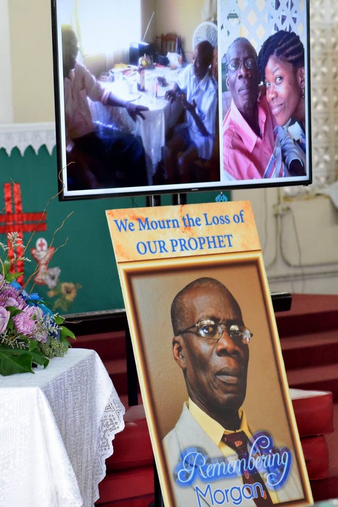 REMEMBERING MORGAN: A pictorial memoriam showing images of Dr Morgan Job was viewed by dozens who attended a memorial service in his honour on Saturday at the St Andrews Anglican Church in Scarborough. Dr Job, a Tobago-born former MP and Government Minister died last May.