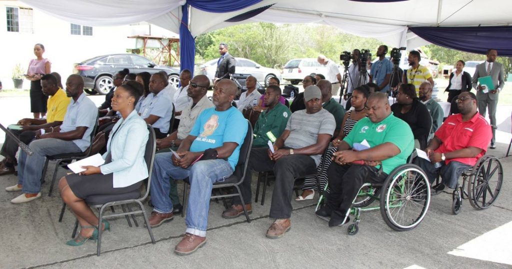 A cross section of the attendees at the Vehicle Commissioning Ceremony on Friday at the Public Heath compound in Signal Hill.