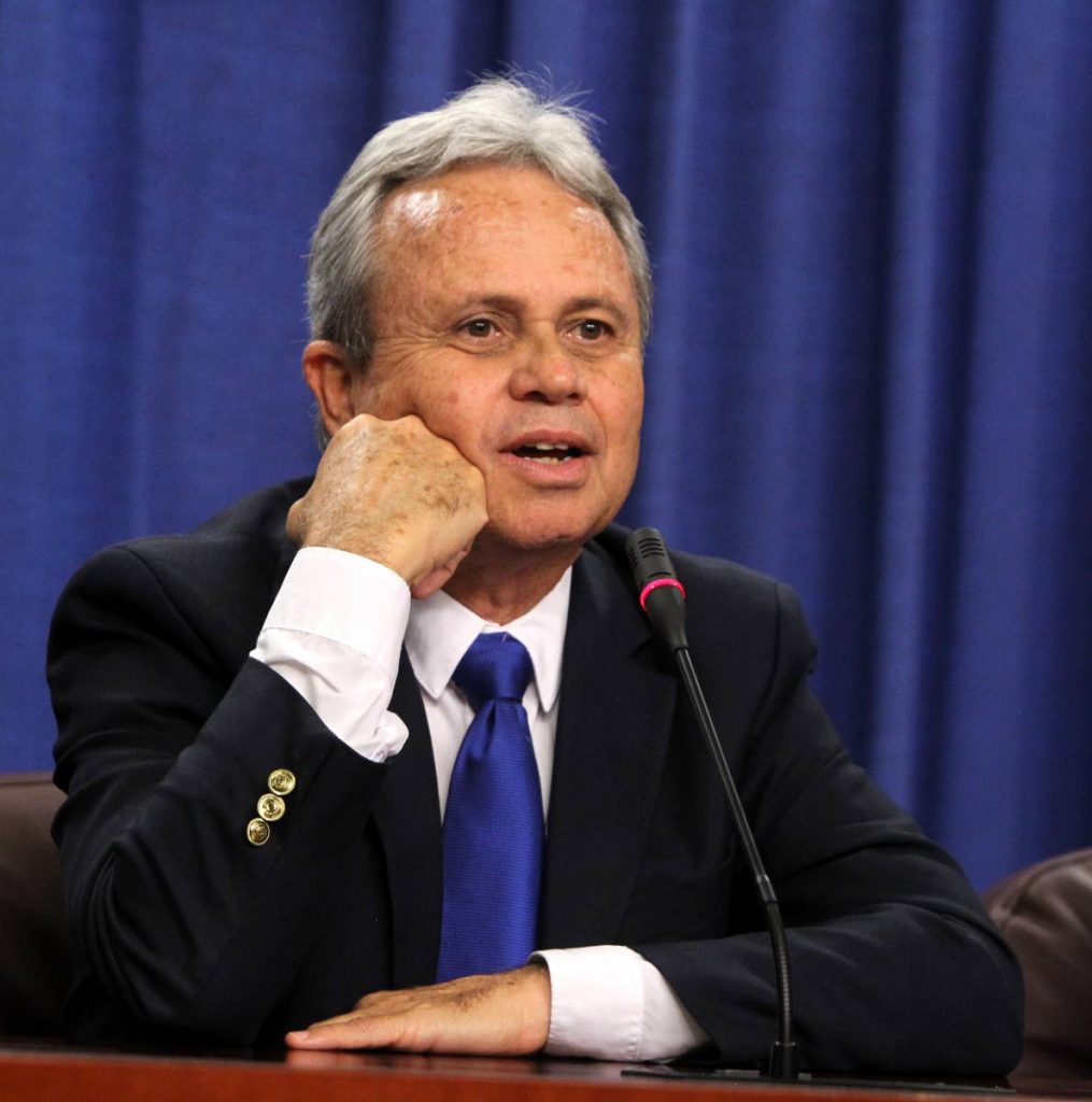 Finance Minister Colm Imbert. Photo by Angelo Marcelle