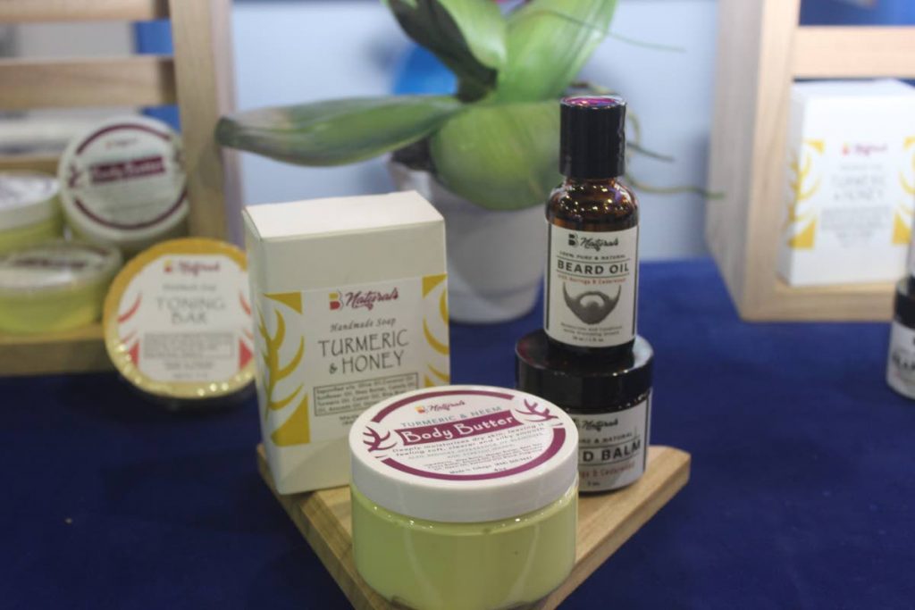 Tobago-based B Naturals products on display at the Trade and Investment Convention (TIC) 2018, Centre of Excellence, Macoya, June 5-8. PHOTO BY ENRIQUE ASSOON.