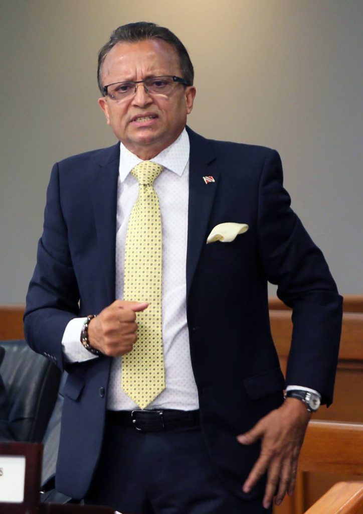 MP for Chaguanas West Ganga Singh speaks on Monday in the Lower House.