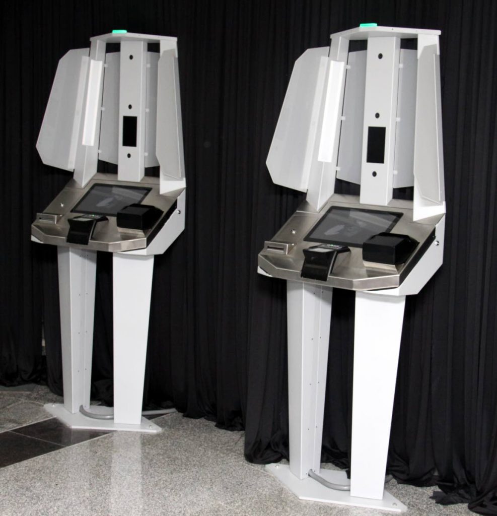 Newly launched Automated Border Control System by the Airports Authority of Trinidad and Tobago, Piarco International Airport, VIP Lounge.
