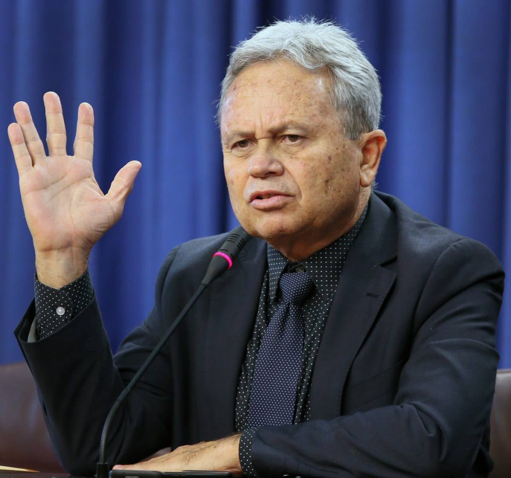 Finance Minister Colm Imbert.