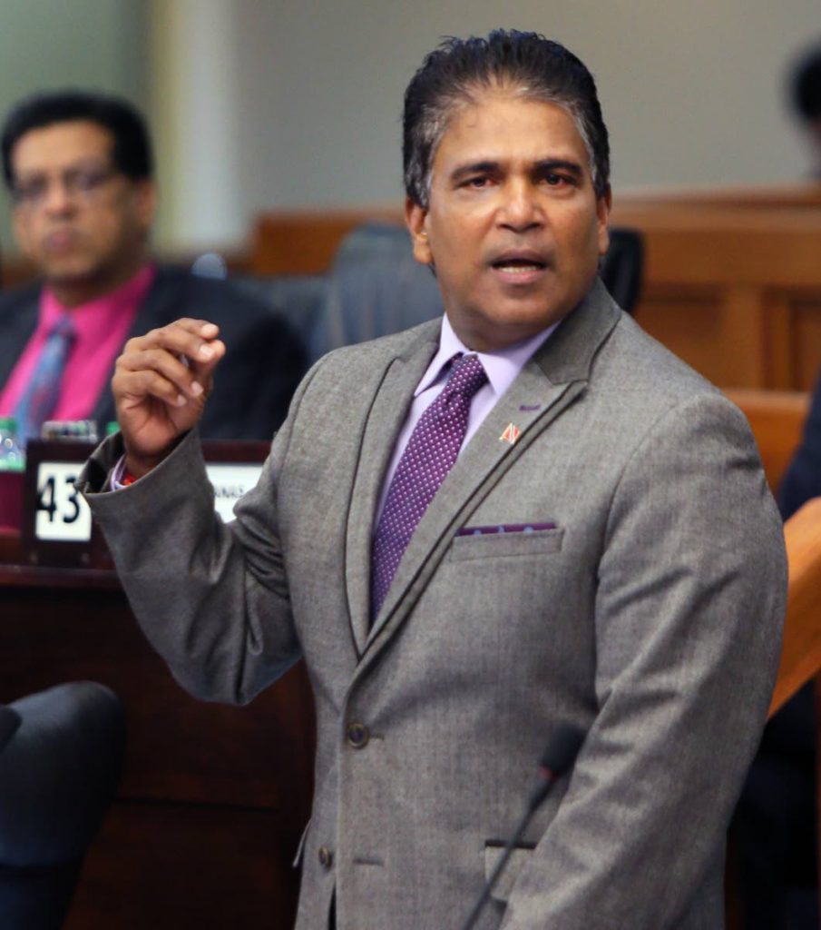 MP for Oropuche east Roodal Moonilal in the lower house
PHOTO BY AZLAN MOHAMMED
