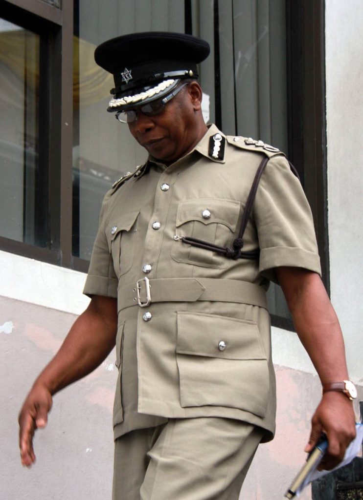 Acting Police Commissioner Stephen Williams leaving the San Fernando High Court.
PHOTO BY ANIL RAMPERSAD.