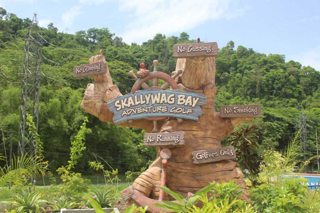 The signs and handcrafted designs at Skallywag Bay Adventure Park were created by Imagination Corporation. PHOTO BY ENRIQUE ASSOON